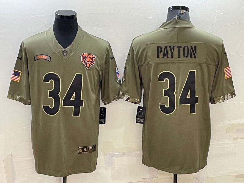 Men Chicago Bears 34 Payton Green 2022 Vapor Untouchable Limited Nike NFL Jersey